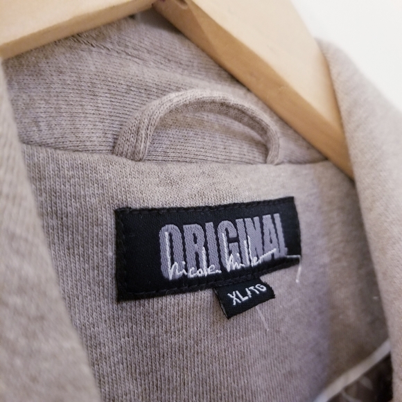 Original Nicole Miller Tan Taupe Cotton Blazer Jacket Coat - Picture 5 of 6